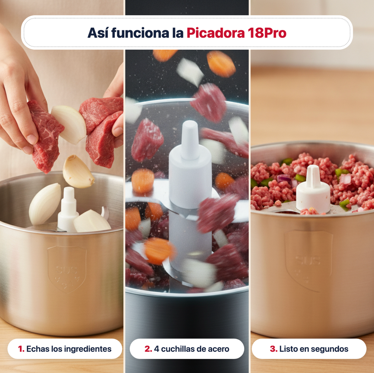 Picadora Procesadora 2 Litros